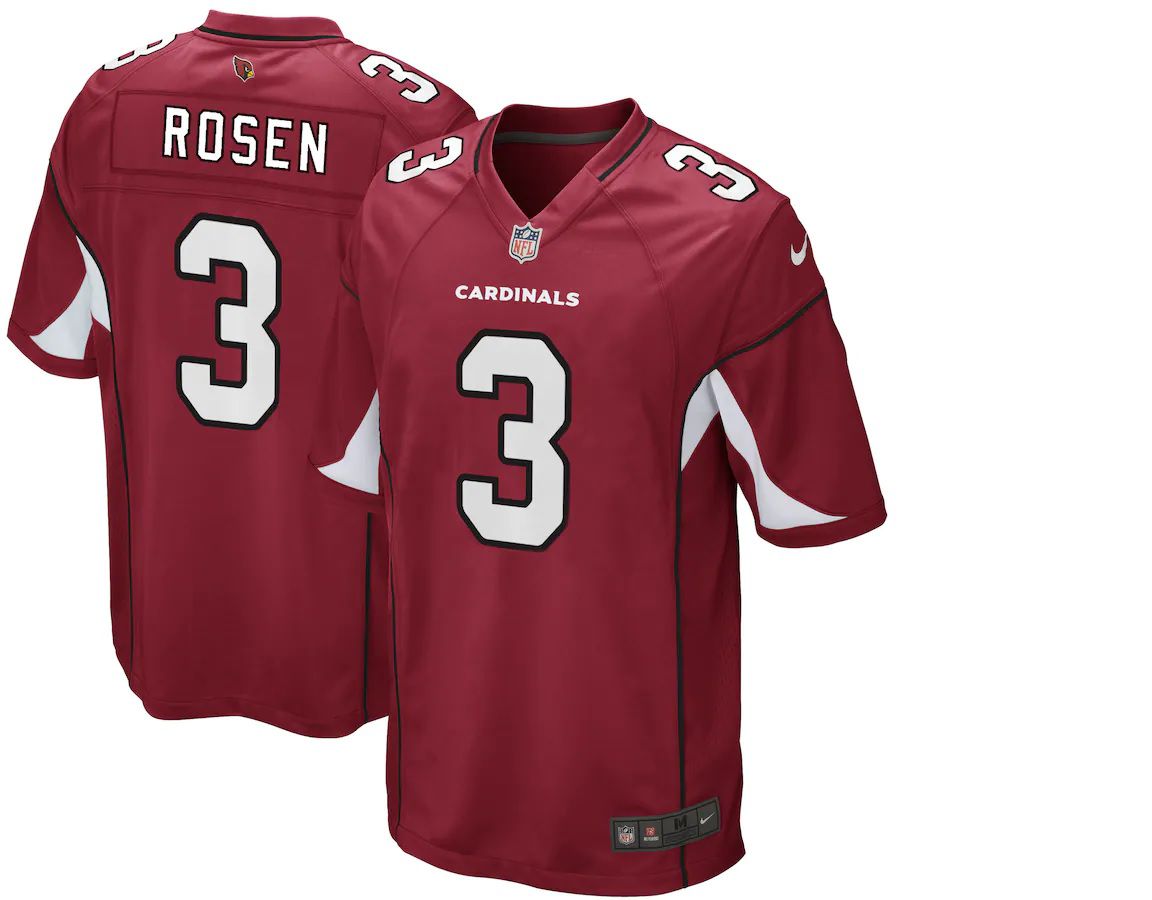 Men Arizona Cardinals 3 Josh Rosen Nike Cardinal Game NFL Jersey